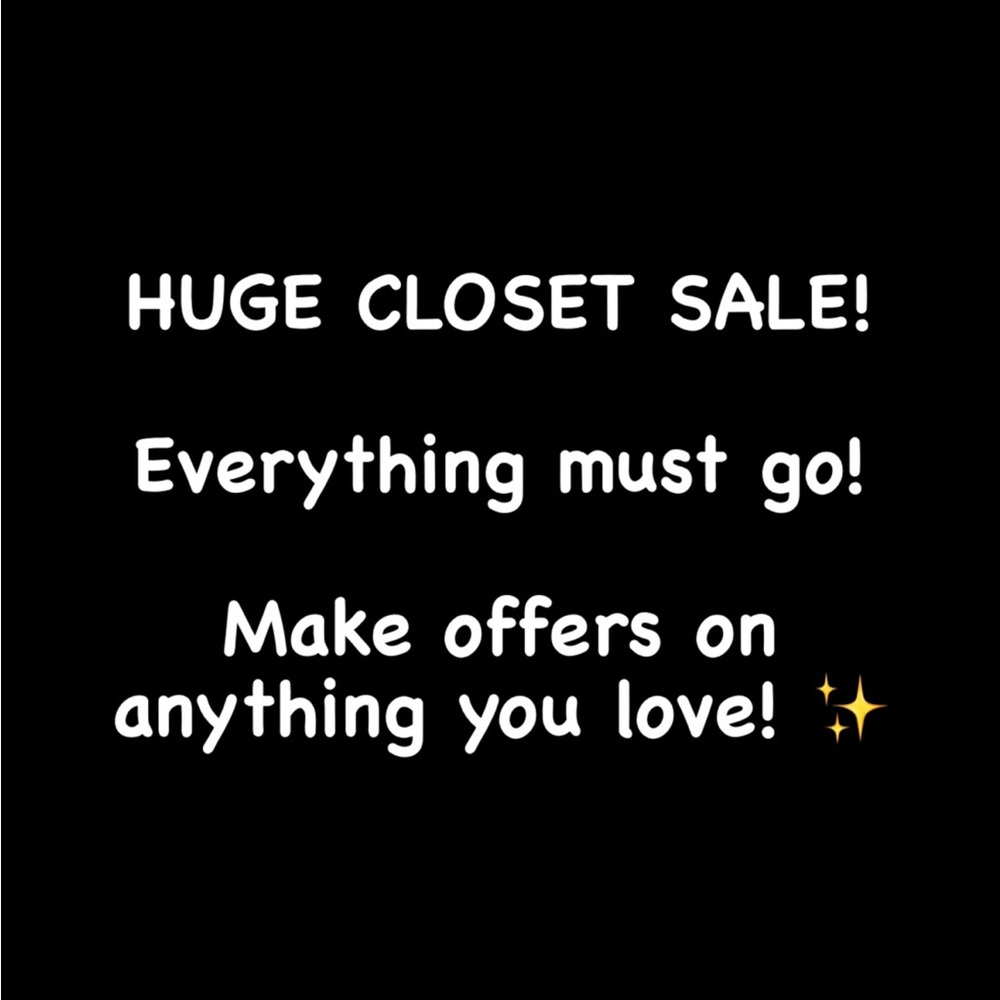 HUGE CLOSET SALE! ✨